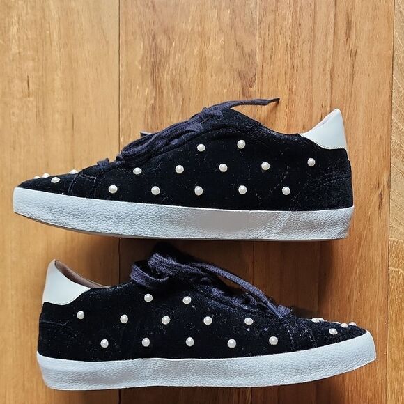 Kate Spade Black Sneakers with White Accents - Women's Size 9 - Picture 2 of 3